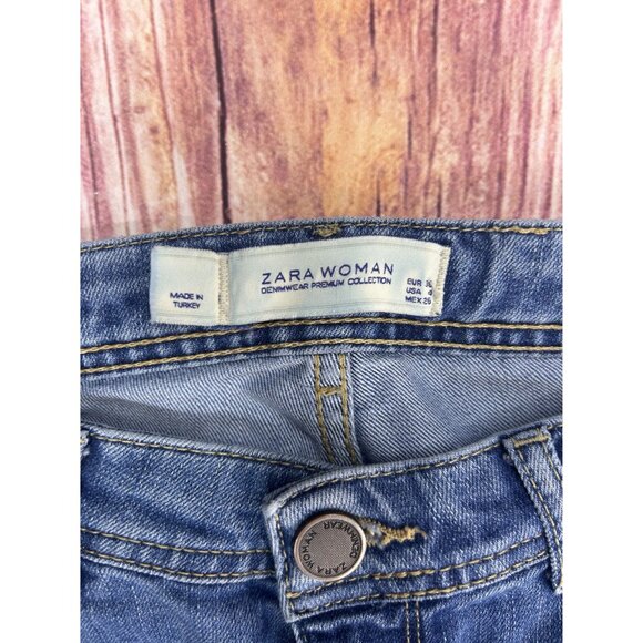 Zara Woman Premium Collection Boot Cut Jeans Size 8 (28x28) - Picture 3 of 5